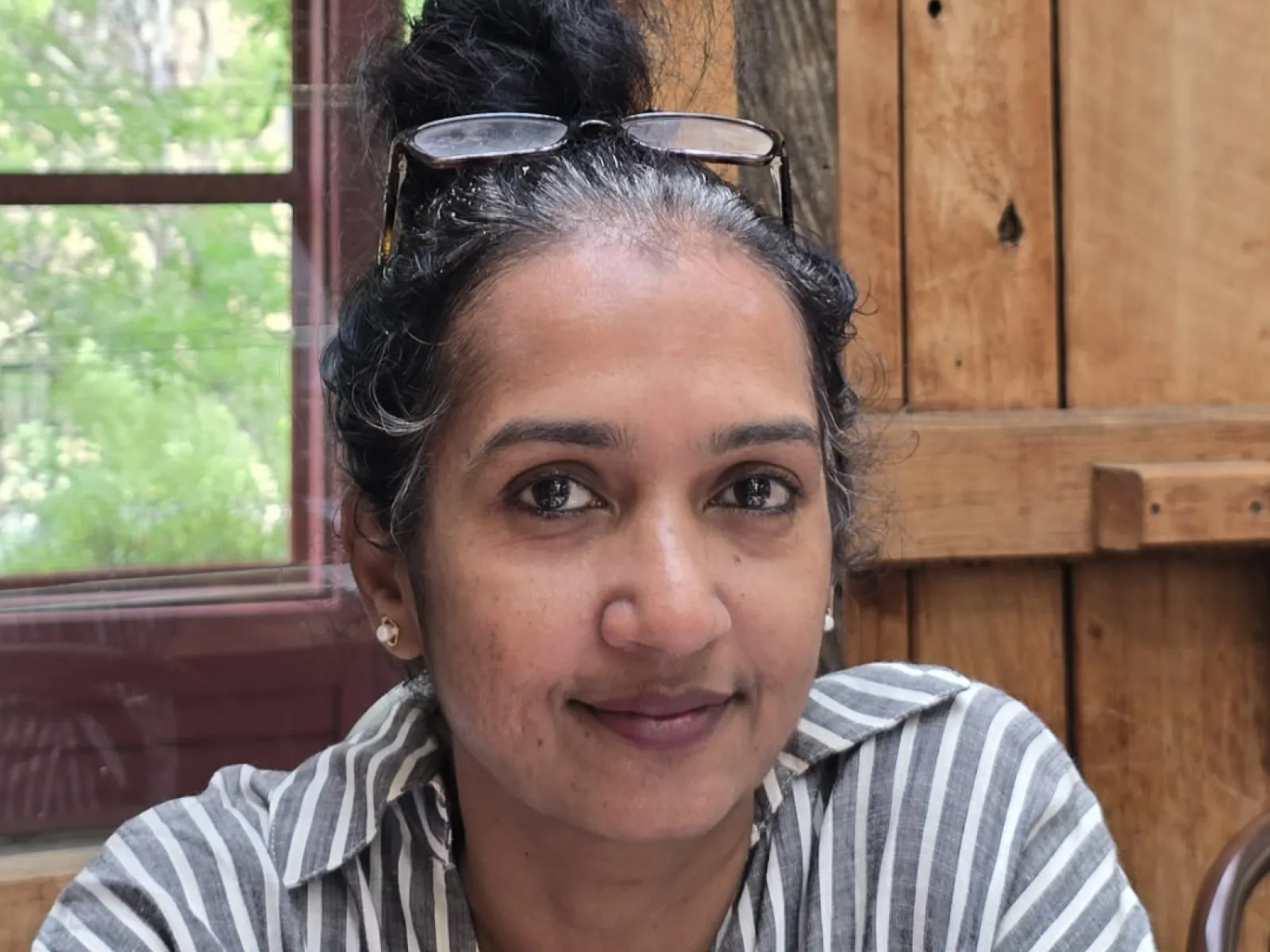 Sangeeta Balasubramanian, advanced practice and meditation yoga instructor at Absolute Yoga Bangalore